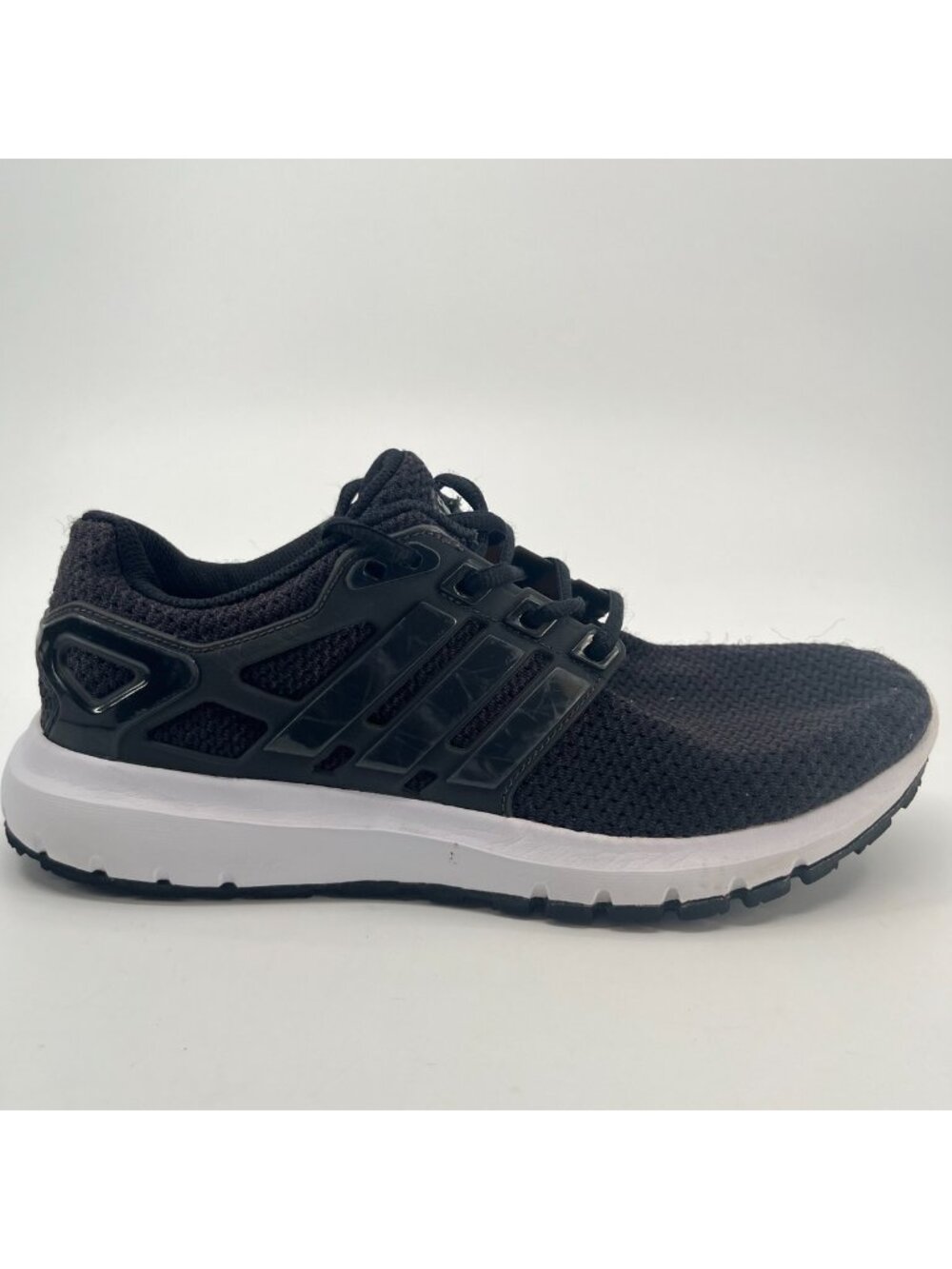 Adidas Energy Cloud Mens Size 6.5 Black White Athletic Running Shoes Sneakers